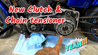 Harley clutch and chain tensioner replacement