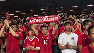 Hong Kong soccer fans stage protest against China