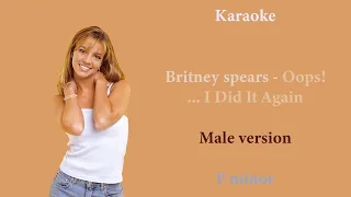 Oops!...I Did It Again - Britney Spears, Karaoke - 3 (Male version,  F minor scale)