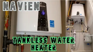 NAVIEN❗---  INSTALLING A TANKLESS WATER HEATER🔴