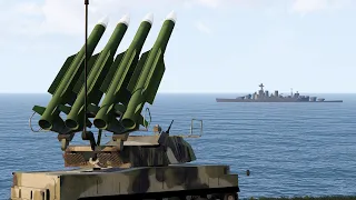 Russia's Most Advanced Missile Destroyer Sunk by Ukrainian Neptune Anti-Ship Missile - Arma 3