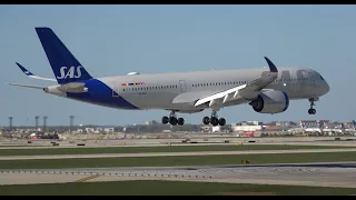 (4K) HEAVY AIRCRAFT FRIDAY!!! 777 747 787 A300 A350 Landings Plane Spotting Chicago O'Hare Airport