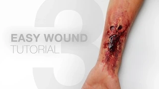 3 EASY WOUNDS without liquid latex – Makeup Tutorial – Alexander Kopainski