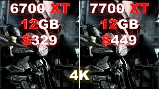 6700 XT vs 7700 XT at 4K | AMD's Mid-Range 12GB GPU Pushed at 4K