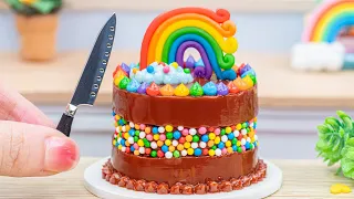 Rainbow Chocolate Cake 🌈 The Most Sweet Cake Idea Recipe 🍦 LOTUS MEDIA