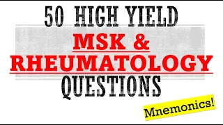 50 High Yield MSK Questions | Mnemonics And Proven Ways To Memorize For Your Exam!