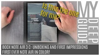 Boox Note Air 3 C: Unboxing and First Impressions of the First Ever Color Note Air Tablet!