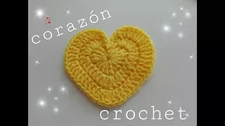 ♥️Como tejer corazón ♥ a crochet muy fácil