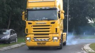 Scania V8 Burnout | Scania R620 v8 Power