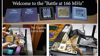 Battle of the 166 MHz Socket 7 CPUs.  Intel versus AMD versus Cyrix.