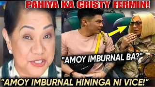 🎯BONGGANG RESBAK ni VICE GANDA kay CRISTY FERMIN sa  PAG ISPLOK SA KANIYANG MABAHONG HININGA!