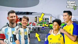 RONALDO'NUN OĞLU VE MESSİ'NİN OĞLU TANIŞIYOR! - GTA 5 RONALDO JR HAYATI