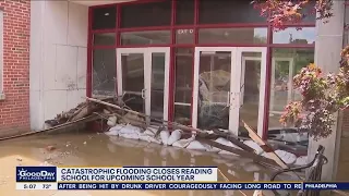 Severe flooding closes Reading school for upcoming school year