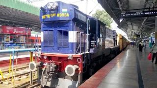 [4K]: A ride behind "KJM WDM 3A 14077R": Pure ALCo Chugging Sounds PART - 1 | INDIAN RAILWAYS