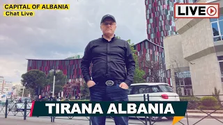 Tirana, Albania 🇦🇱 Chat Live 🔴 Walking Tour 😎 Tiranë Shqipëri April/5/2023