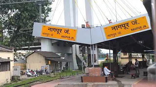 Nagpur Junction railway station Maharashtra, Indian Railways Video in 4k ultra HD