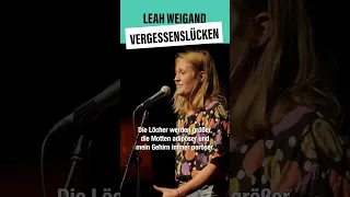 Leah Weigand - Vergessenslücken #shorts #poetryslam #pflege #demenz #krankenpflege #alzheimer