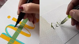 BEAUTIFUL CALLIGRAPHY AND LETTERING RELAXED BEFORE GOING TO BED