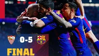 Sevilla vs Barcelona 0-5 - Resumen - Goals & Highlights (21/04/2018)