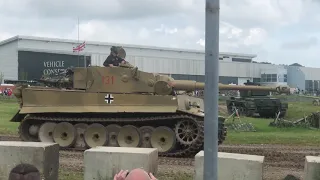 Tiger Tank Day July 2021 Tank Museum Tiger 1 close up drive past