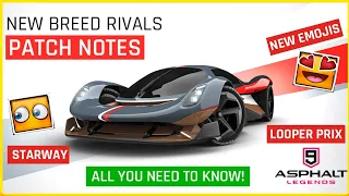 Asphalt 9 | NEW BREED RIVALS SEASON | PATCH NOTES | 6 new cars|Club Clash|All you need to know