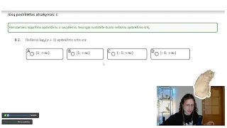 2024 metų matematikos mokymosi pasiekimų įsivertinimo testas (12 klasė) | 05-05-24 Twitch stream