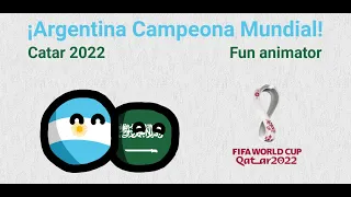 ¡Argentina Campeona Mundial! | Catar 2022 | Fun animator