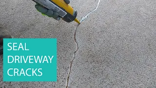 SEAL / FILL / FIX / A CRACK IN CONCRETE DRIVEWAYS