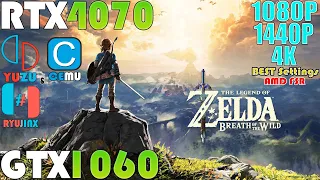 Zelda: Breath of the Wild PC | CEMU, YUZU and RYUJINX Best Settings Performance Test | 60FPS | FSR