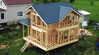 THE BUDGET THE HOUSE FOR 6 DAYS! FRAME HOUSE 6 DAYS FOR 15 MINUTES!