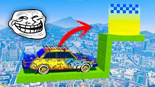 LA CARRERA TROLL MAS ÉPICA DEL MUNDO! ADIVINO UNA SOLUCIÓN SIN DARME CUENTA!! - GTA V ONLINE