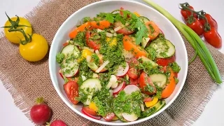Gemischter Salat mit Rucola Dressing
