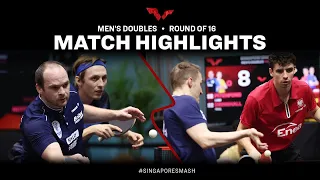 Liam Pitchford/Paul Drinkhall vs Jakub Dyjas/Cedric Nuytinck | MD R16 |  Singapore Smash 2023