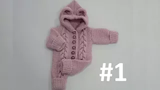 Baby Jumpsuit with a Hoodie (1-Year) #1 - Making of Body