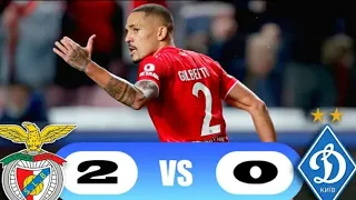 Dynamo Kiev 0-2 Benfica Extended Highlights & all goals