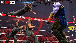 WWE 2K23: Giant Thanos Vs The Shield Epic Match!
