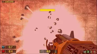 Learning how to rocket-jump in Serious Sam FE: The pain!