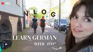 GERMAN VLOG: A Day out with Friends - Learn German with Me at the Fleamarket