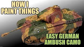 Big Cat Painting Guide - WW2 German Ambush Camo Without Airbrush!