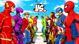 TEAM AVENGERS SAVED CAPTAIN AMERICA'S WIFE | TEAM AVENGERS VS TEAM FLASH