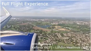 Full Flight Experience -  British Airways A320 Reykjavik (KEF) to London (LHR) (#1)