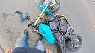 11 Minutes of Crazy and Unexpected Motorcycle Moments Caught on Camera