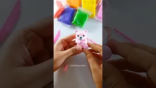 Cutest Teddy Bear By Super Clay 😍🧸 #diy #art #artistbhagyashree  #ashortaday #shorts