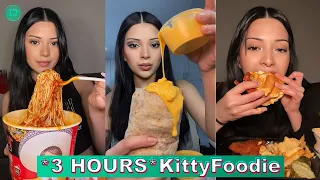 *3 HOURS* Kitty Foodie Mukbang Eating TikToks 2024 | Kittyfoodie ASMR Compilations