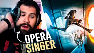 Opera Singer Reacts to the Portal 2 Opera Song: Cara Mia Addio