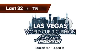 [Table 5] Las Vegas World Cup 3-Cushion 2022 - Last 32