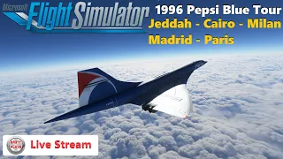 Pepsi Blue Concorde 1996 3rd and final Flights - Mods & Addons for Microsoft Flight Simulator 2020