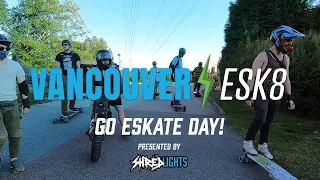 Vancouver ESK8 - Go Eskate Day! Esk8, EUC, OneWheels, e-scooters, e-bikes - presented by ShredLights