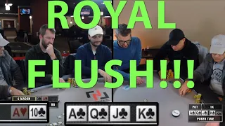 Poker Time: A ROYAL FLUSH Gets Made, and Other Great Action