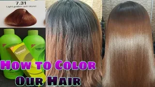 HAIR COLORING STEP BY STEP PROCEDURE